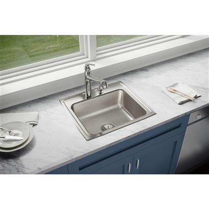 SS 22x19.5x7.6 Single Drop-in Sink