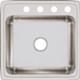 SS 22x22x7.6 Single Bowl Drop-in Sink