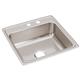 SS 22x22x7.6 Single Bowl Drop-in Sink