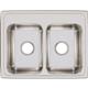 SS 25x19.5x7.6 Dbl Bowl Drop-in Sink