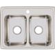 SS 25x19.5x7.6 Dbl Bowl Drop-in Sink