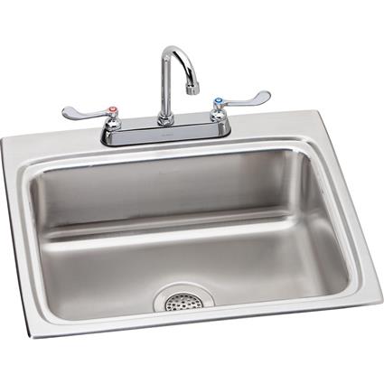 SS 25x22x8.1 Single Drop-in Sink Kit