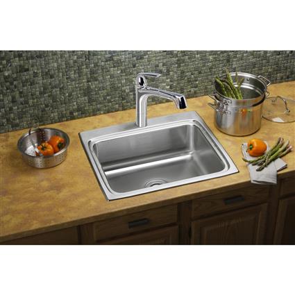 SS 25x22x8.1 Single Bowl Drop-in Sink