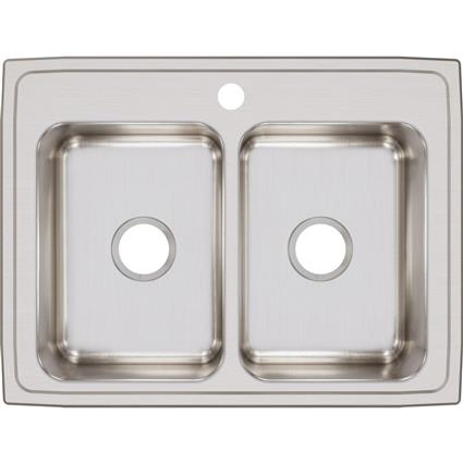 SS 29x22x7.6 Double Bowl Drop-in Sink