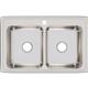 SS 33x21.2x7.8 Dbl Bowl Drop-in Sink