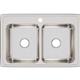 SS 33x22x8.1 Double Bowl Drop-in Sink