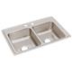 SS 33x22x8.1 Double Bowl Drop-in Sink