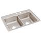 SS 33x22x8.1 Double Bowl Drop-in Sink