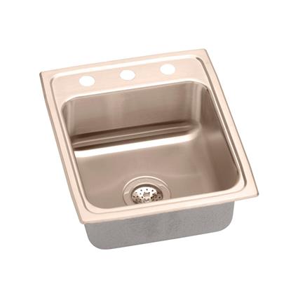 Copper 15x22x5.5 Single Drop-in Sink