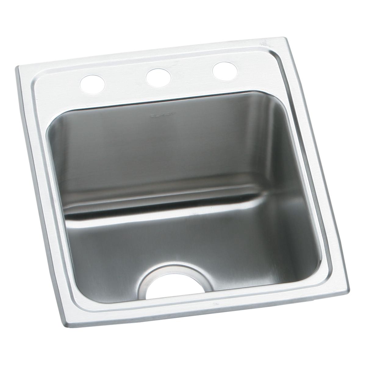 Elkay Lustertone SS 15 x 22 x 6.5 Single Bowl Dropin ADA Sink