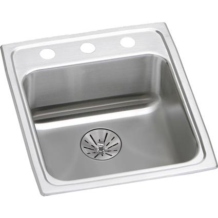 SS 15x22x6.5 Single Drop-in Sink+PD