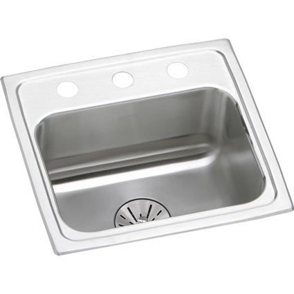 SS 17x16x6.5 Single Drop-in Sink+PD