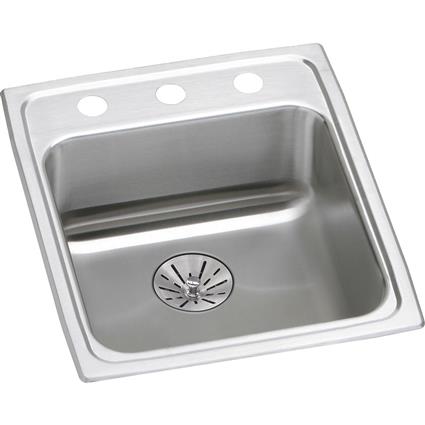 SS 17x20x6.5 Single Drop-in Sink+PD