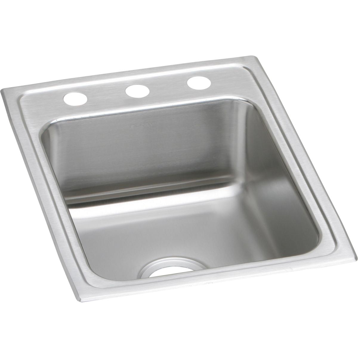 Elkay Lustertone Stainless Steel 17 x 22 x 5 Single Bowl Dropin ADA Sink
