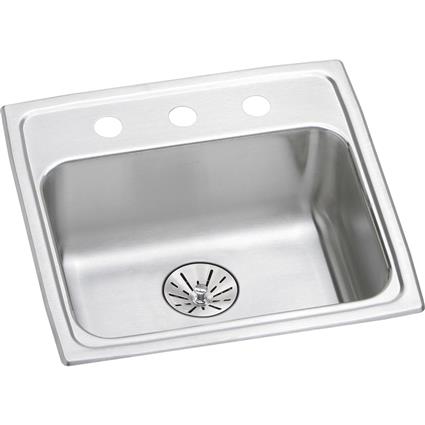 SS 19x18x6.5 Single Drop-in Sink+PD