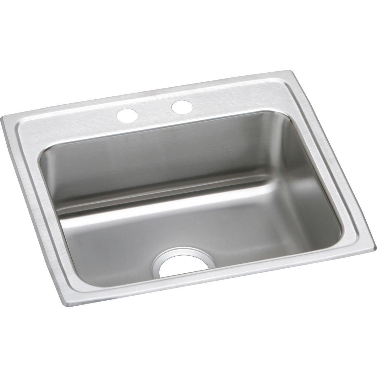 Elkay Lustertone SS 22 x 19.5 x 5 Single Bowl Dropin ADA Sink