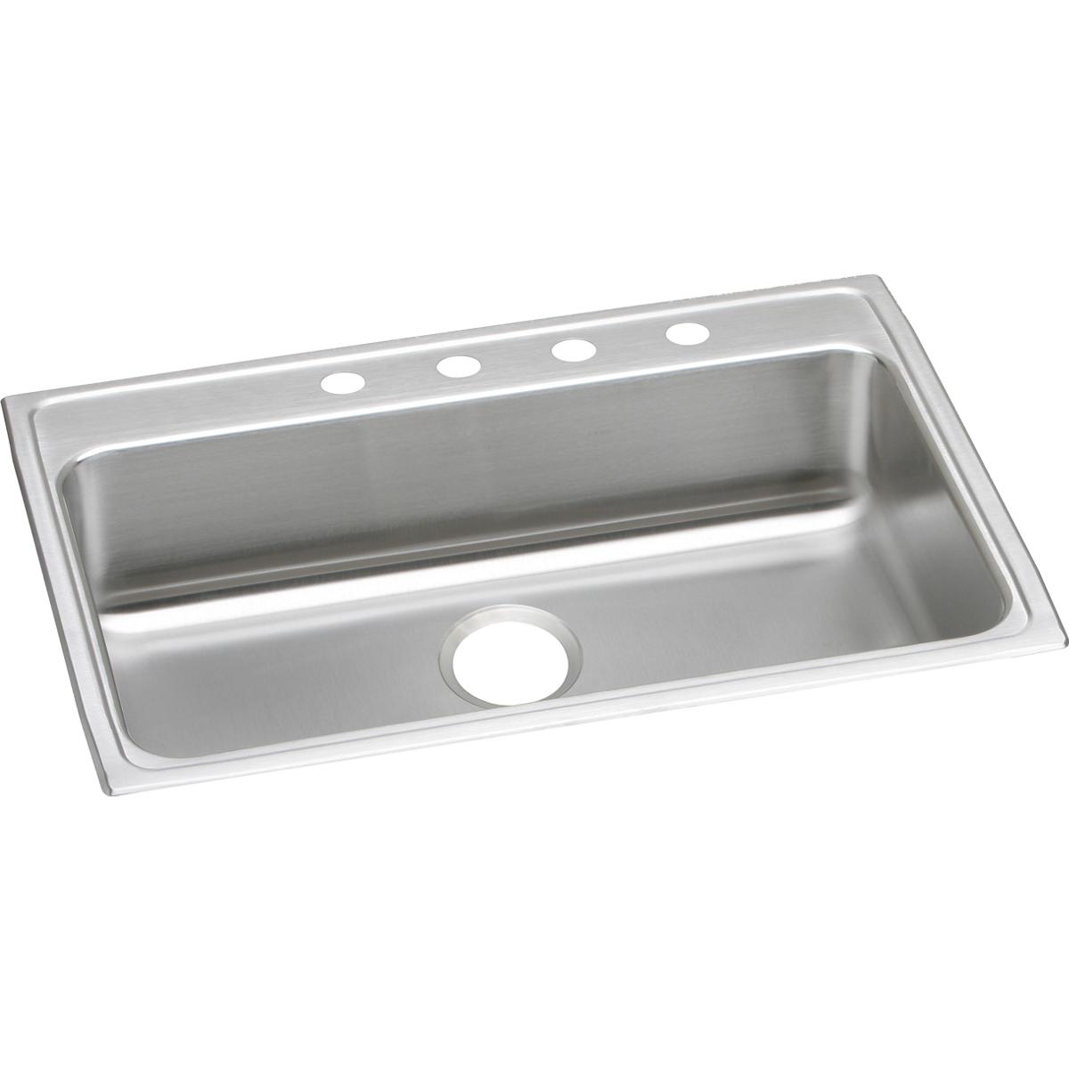 Elkay Lustertone Stainless Steel 31 x 22 x 5 Single Bowl Dropin ADA Sink
