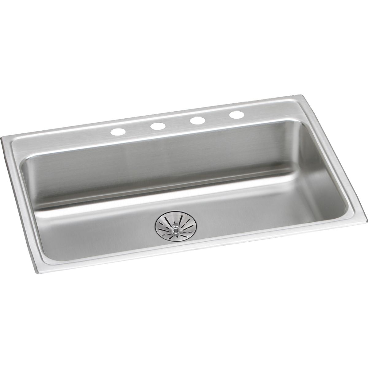 Elkay Lustertone SS 31 x 22 x 6.5 Single Bowl Dropin ADA Sink+Perfect