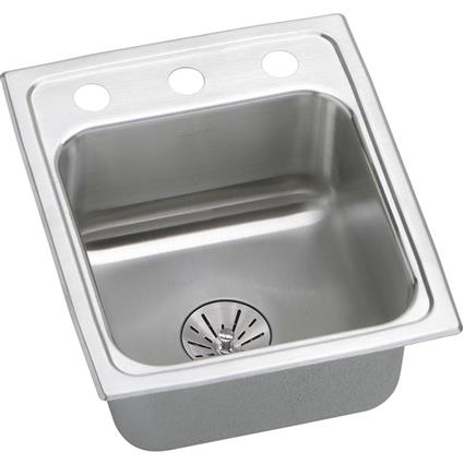 SS 13x16x6.5 Single Drop-in Sink+PD