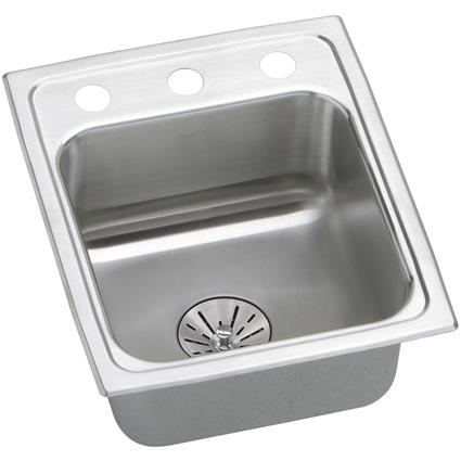 SS 15x17.5x6.5 Single Drop-in Sink+PD