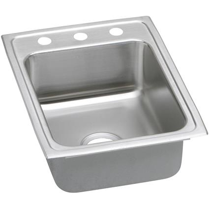 SS 17x22x6 Single Drop-in ADA Sink