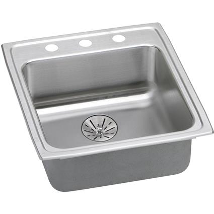 SS 19.5x22x6.5 Single Drop-in Sink+PD
