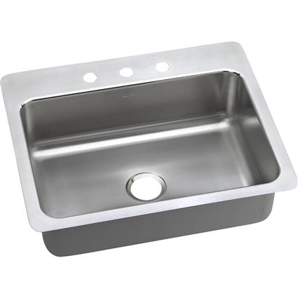 SS 27 x 22 x 8 Single Bowl Dual Mt Sink