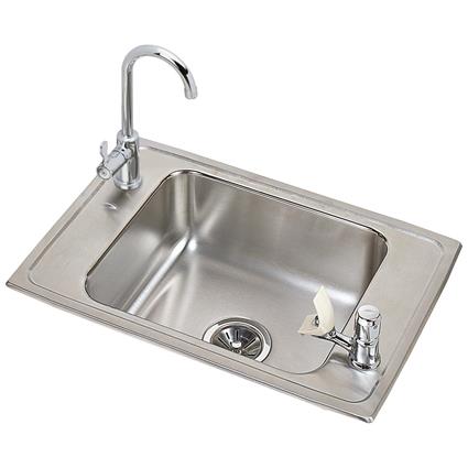 SS 25x17x7.1 Single Drop-in Sink Kit