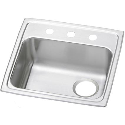 SS 19.5x19x5.5 Single Drop-in Sink