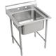 SS 27"x29.75"x12.75" Floor Scullery Sink