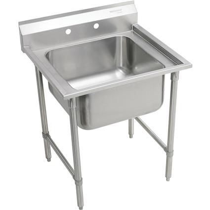 SS 27"x29.75"x12.75" Floor Scullery Sink