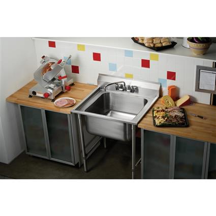 SS 27"x29.75"x12.75" Floor Scullery Sink