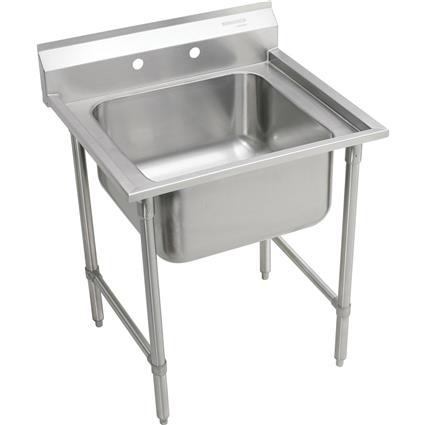 SS 33"x29.75"x12.75" Floor Scullery Sink