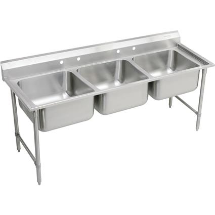 SS 85-1/2"x29.75"x12.75" Floor Sink