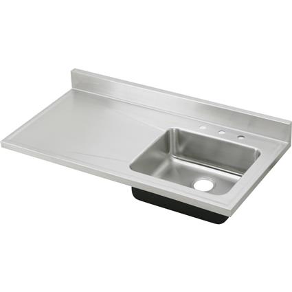 SS 48 x 25 x 7.5 Single Bowl Sink Top