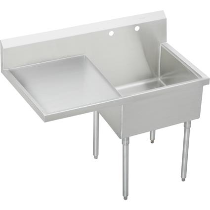 SS 49-1/2"x27-1/2"x14" Floor Sink