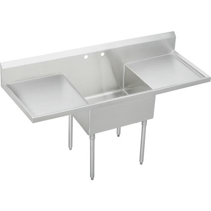 SS 84"x27-1/2"x14" Floor Sink