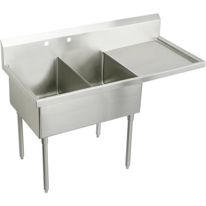 SS 79-1/2"x27-1/2"x14" Floor Sink