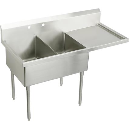 SS 85-1/2"x27-1/2"x14" Floor Sink