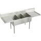 SS 102"x27-1/2"x14" Floor Sink