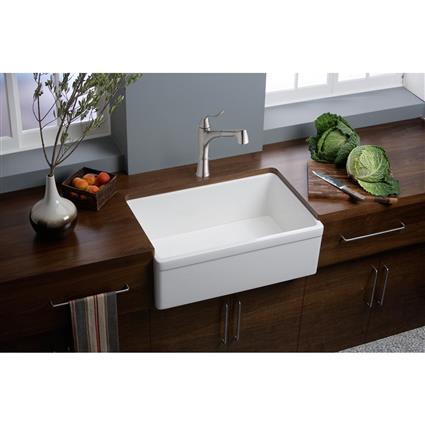 FClay 29.8x19.7x10.1 Sng Apron Sink Wh