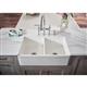 FClay 33x19.9x10.1 Dbl Apron Sink White