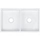 FClay 33x19.9x10.1 Dbl Apron Sink White