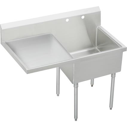 SS 49-1/2"x27-1/2"x14" Floor Sink