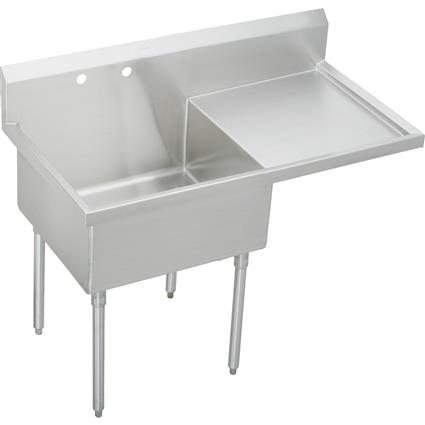 SS 61-1/2"x27-1/2"x14" Floor Sink