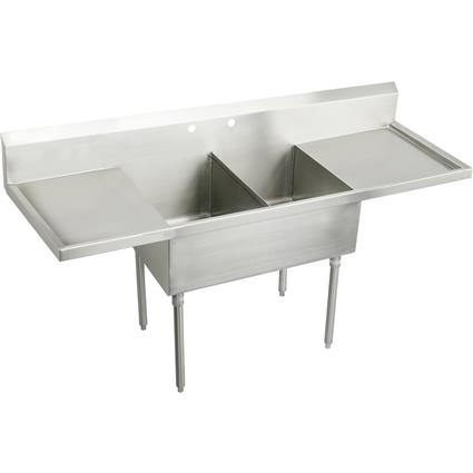 SS 78"x27-1/2"x14" Floor Sink