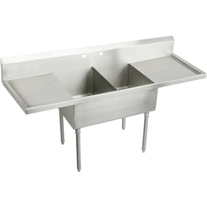 SS 84"x27-1/2"x14" Floor Sink