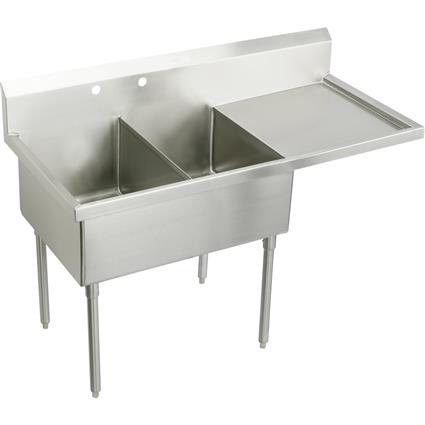 SS 73-1/2"x27-1/2"x14" Floor Sink