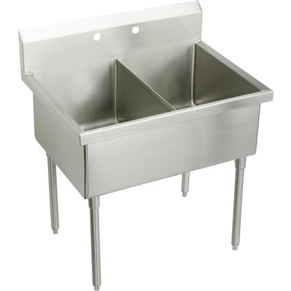 SS 57"x27-1/2"x14" Floor Sink