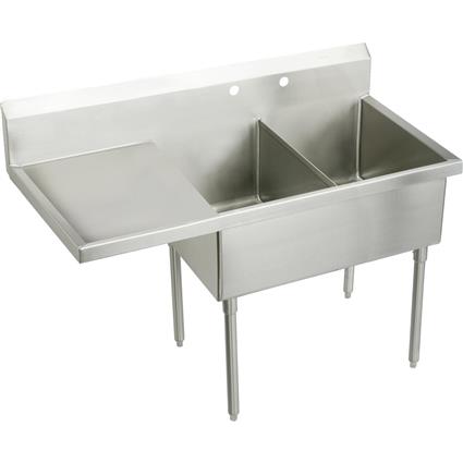 SS 79-1/2"x27-1/2"x14" Floor Sink